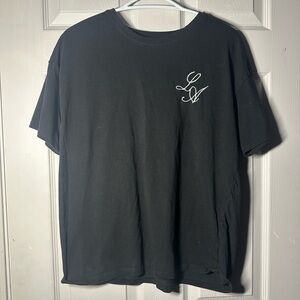 Bluenotes Black Tee with White Embroidery